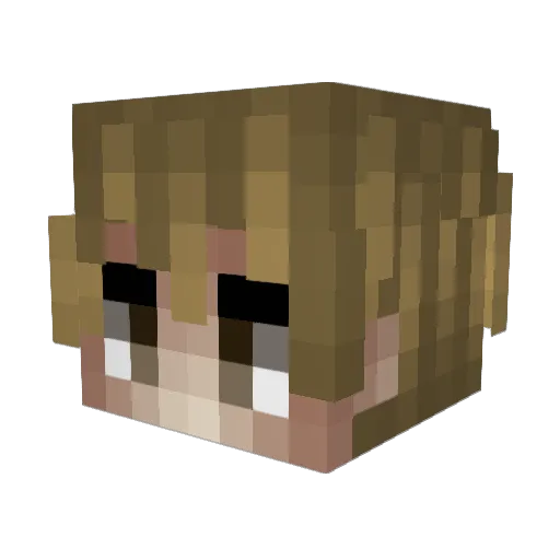 leopold6323 Minecraft avatar head, 3D render