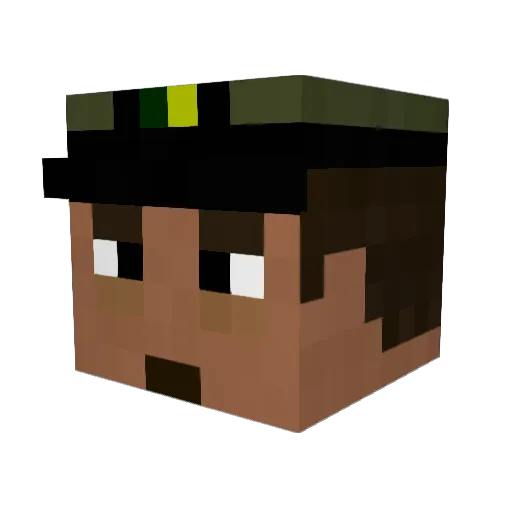 leoribas35 Minecraft avatar head, 3D render