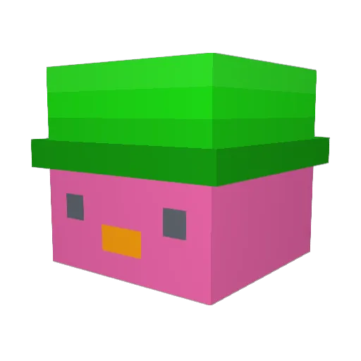 leosoqq Minecraft avatar head, 3D render