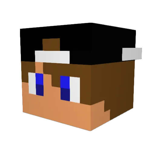 leospricigo Minecraft avatar head, 3D render