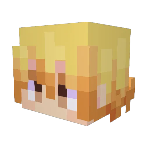leotheleonardo Minecraft avatar head, 3D render