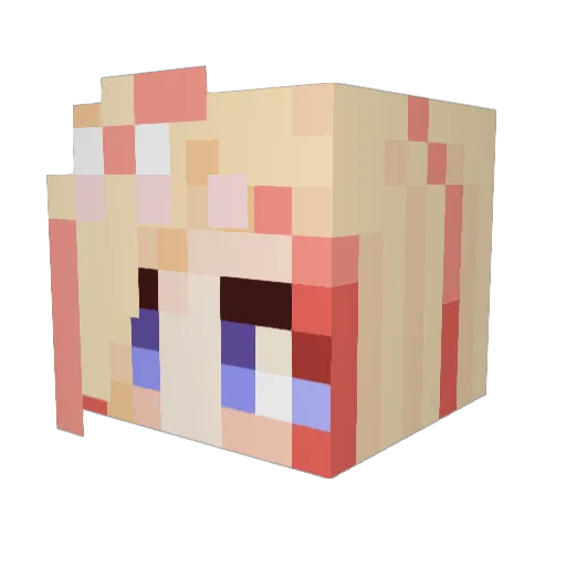 leotien Minecraft avatar head, 3D render