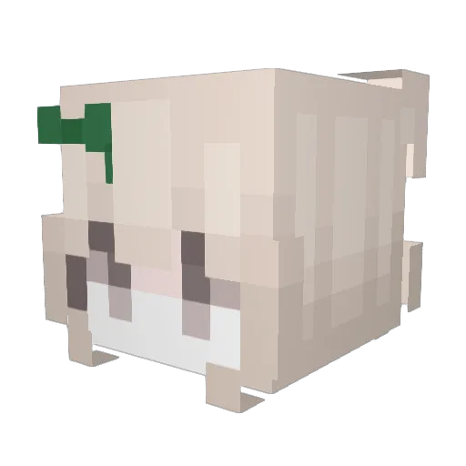 leotsukinaga Minecraft avatar head, 3D render