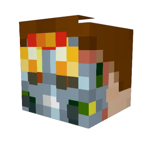 leotx007 Minecraft avatar head, 3D render