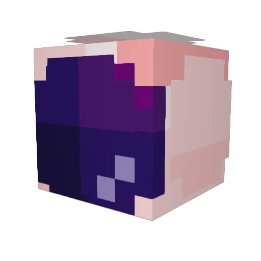 leovol Minecraft avatar head, 3D render