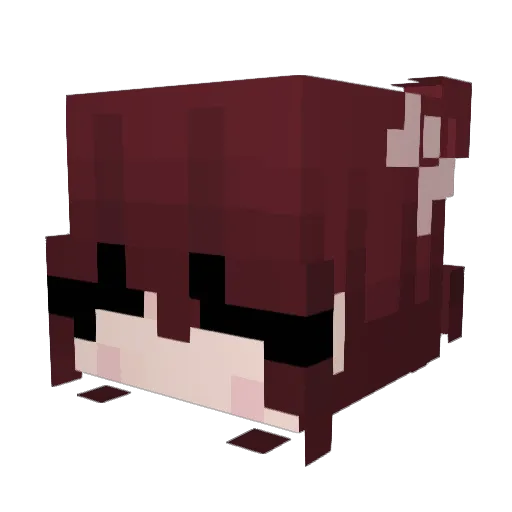 leovvs Minecraft avatar head, 3D render
