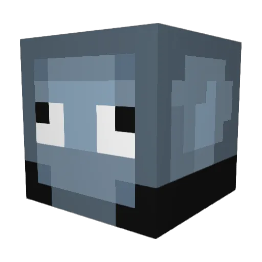leowav Minecraft avatar head, 3D render