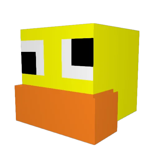 lepayeng Minecraft avatar head, 3D render