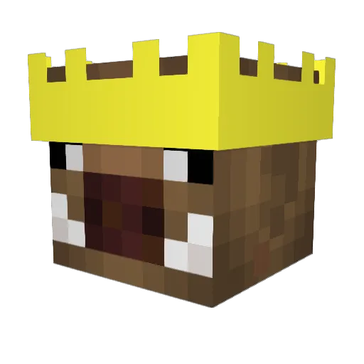 lepetitpapy Minecraft avatar head, 3D render