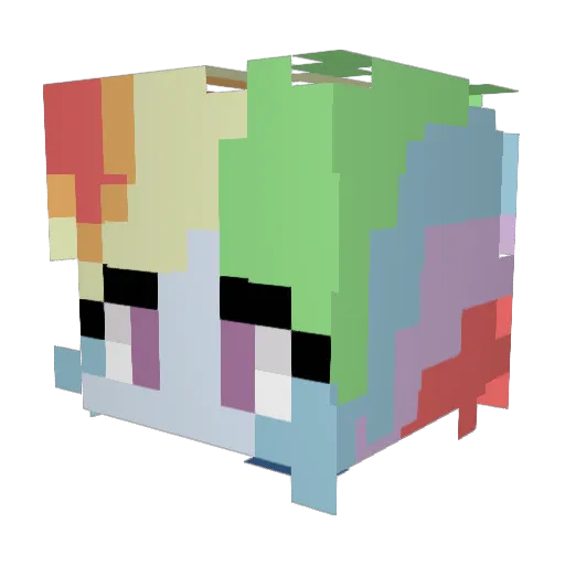 leplusbg33 Minecraft avatar head, 3D render