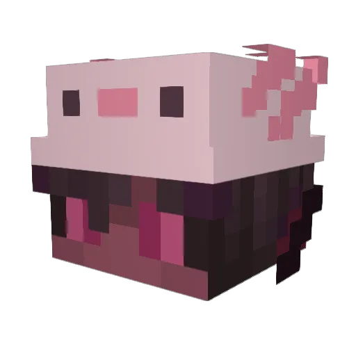 leponia Minecraft avatar head, 3D render
