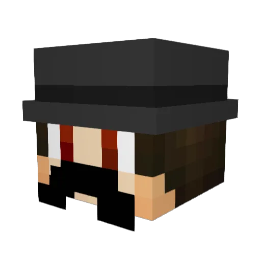 lepotobob Minecraft avatar head, 3D render