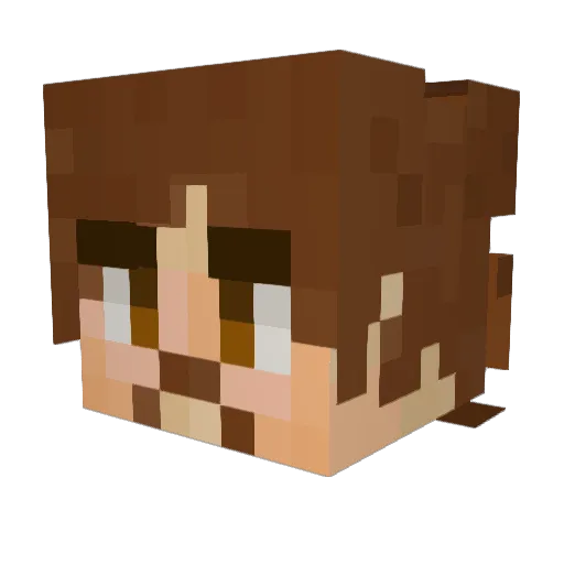 leppard47 Minecraft avatar head, 3D render