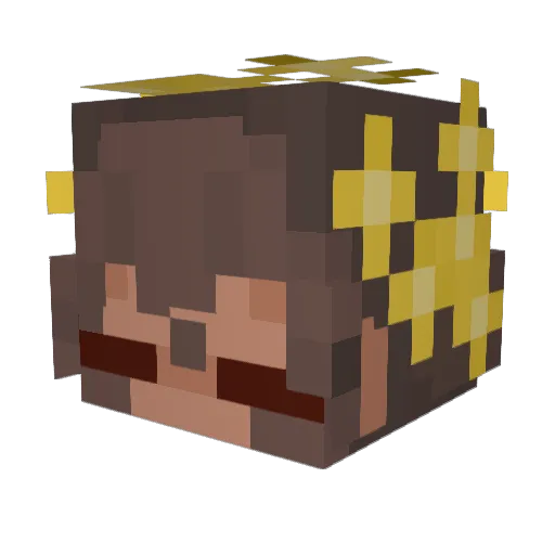 lepreez Minecraft avatar head, 3D render