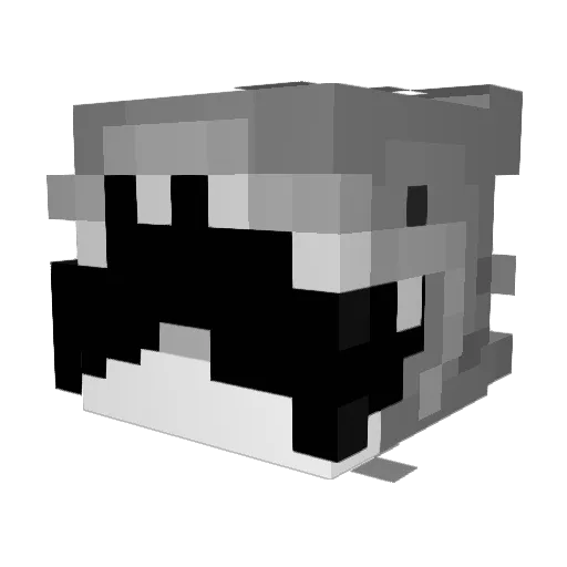 leptong Minecraft avatar head, 3D render