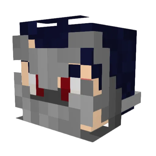 lepunk01 Minecraft avatar head, 3D render
