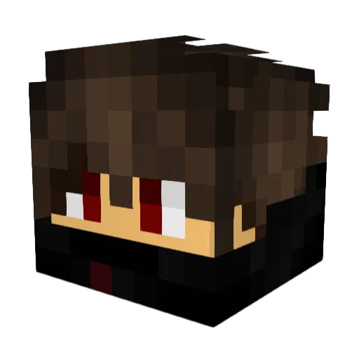 leqendItachi Minecraft avatar head, 3D render