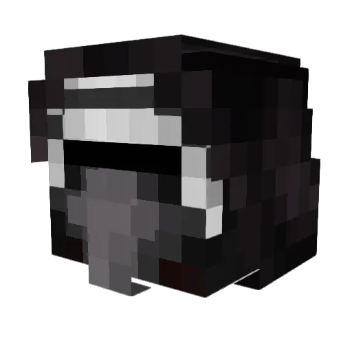 leqit_invis Minecraft avatar head, 3D render