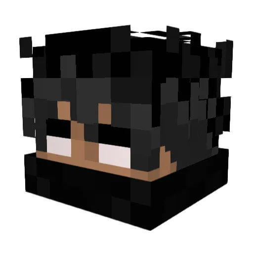 leqitvenom_ Minecraft avatar head, 3D render