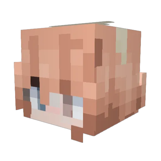 leramybeloved Minecraft avatar head, 3D render