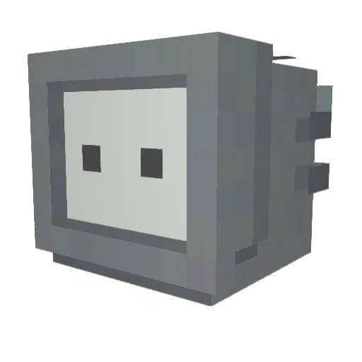leregard Minecraft avatar head, 3D render