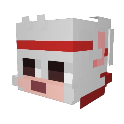leritoto Minecraft avatar head, 3D render