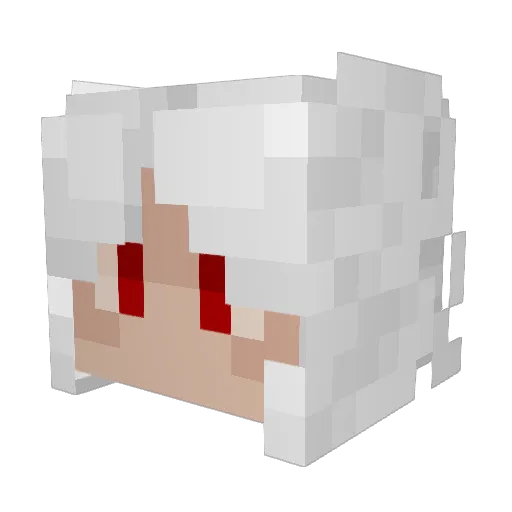 lermaida Minecraft avatar head, 3D render