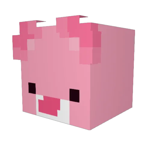 leroiaman Minecraft avatar head, 3D render