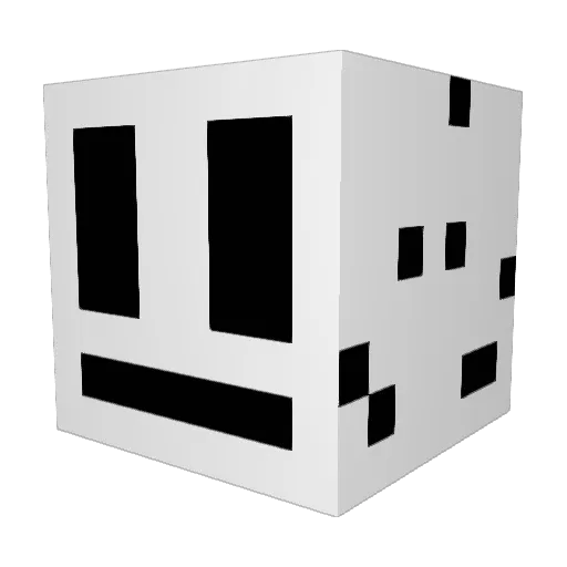 les_baguettes Minecraft avatar head, 3D render