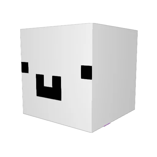 les_xxx Minecraft avatar head, 3D render
