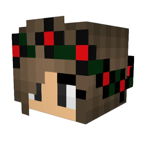 lesadutch123 Minecraft avatar head, 3D render