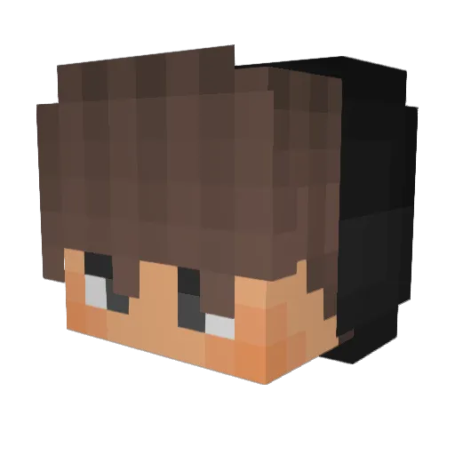 leschlon Minecraft avatar head, 3D render
