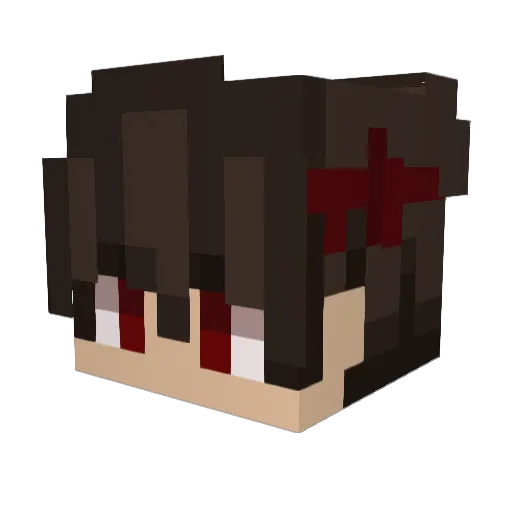 lesconico Minecraft avatar head, 3D render