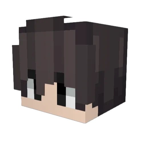 lescootle Minecraft avatar head, 3D render
