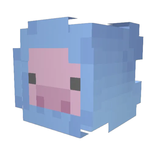lesdis Minecraft avatar head, 3D render