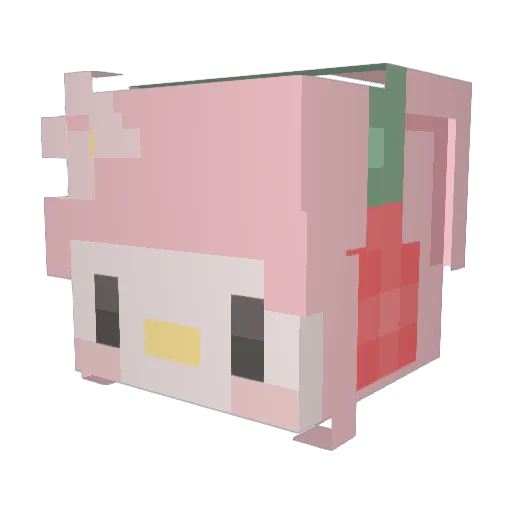leseung Minecraft avatar head, 3D render