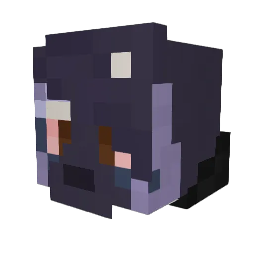 leskii Minecraft avatar head, 3D render