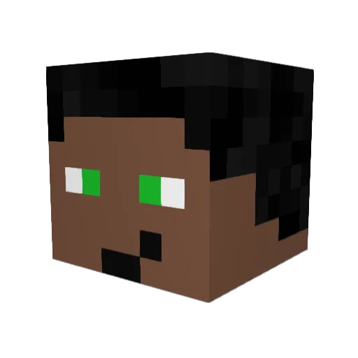 lesnjak Minecraft avatar head, 3D render