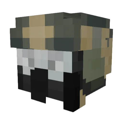 lesshypa Minecraft avatar head, 3D render