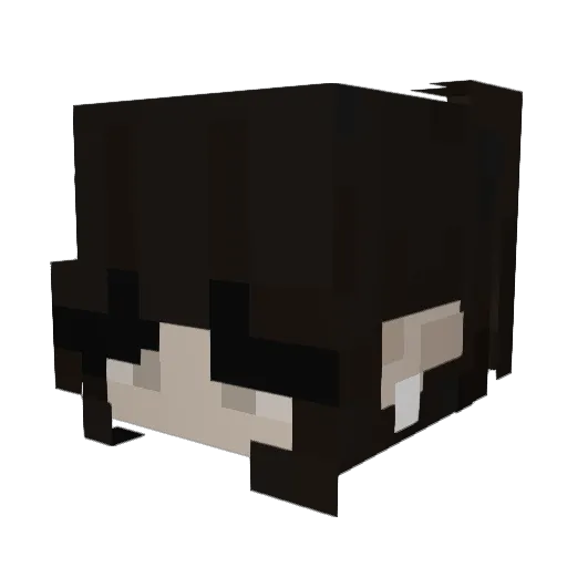 lessycakes Minecraft avatar head, 3D render