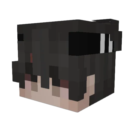 lestdd Minecraft avatar head, 3D render