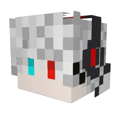 lesuire Minecraft avatar head, 3D render