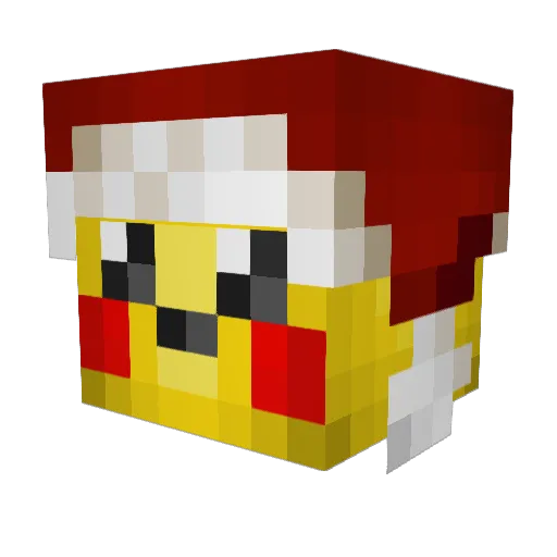 lesvillela Minecraft avatar head, 3D render