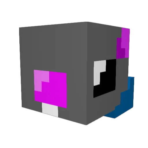 lethal_rat Minecraft avatar head, 3D render