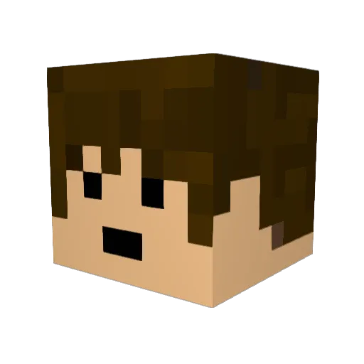 letheo3000 Minecraft avatar head, 3D render