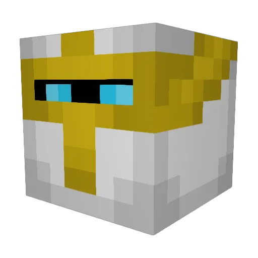 letigro Minecraft avatar head, 3D render