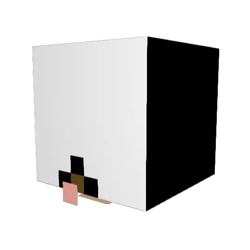 letsCRYguys Minecraft avatar head, 3D render