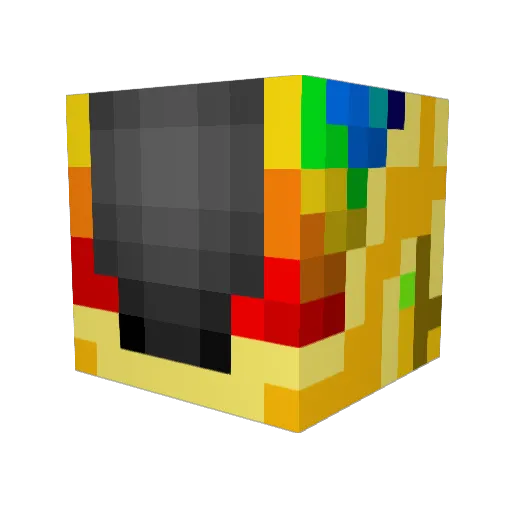letsgetHyphy Minecraft avatar head, 3D render