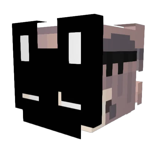 letsgocreep Minecraft avatar head, 3D render