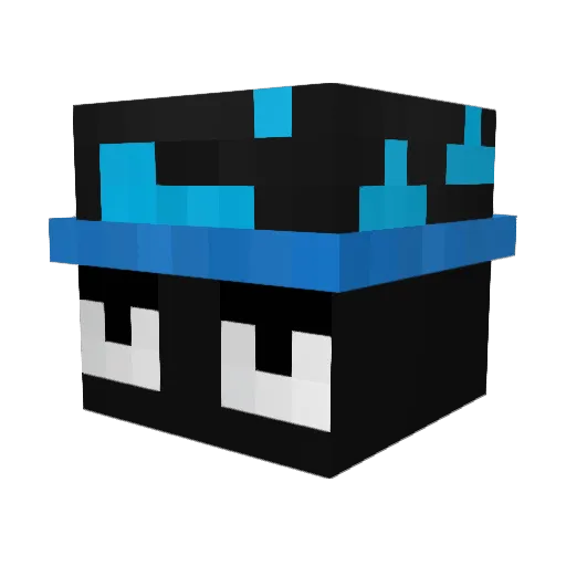 letsrunnit Minecraft avatar head, 3D render